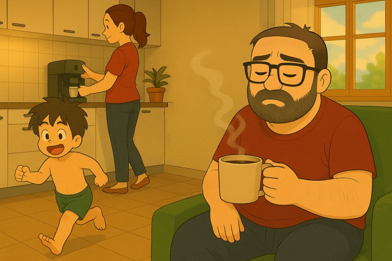 Dimineța …  (sau când cafeaua e singura constantă din viață)