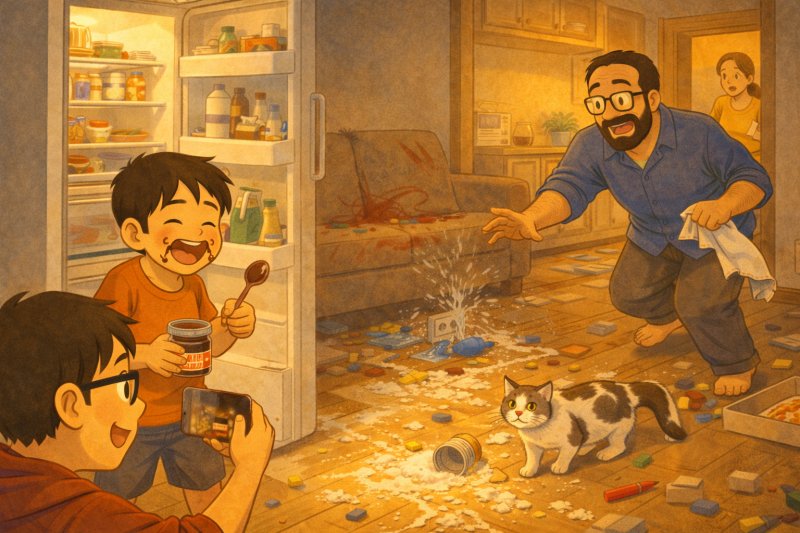 Teoria haosului aplicată la viața de părinte  ... sau cum un fluture care deschide frigiderul poate declanșa furtuna de seară